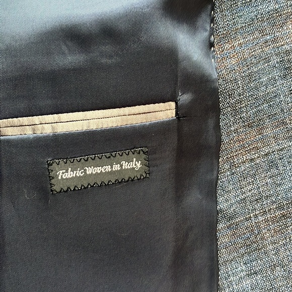 Jack Victor blue/brown single breasted sport coat - Picture 10 of 13